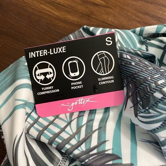 Gottex Studio Rachel Ankle Leggings Leaf Jungle - Picture 6 of 12